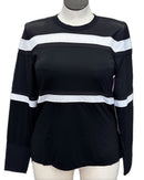 New Tail Activewear Black Long Sleeve Top w/Mesh Inserts Size XL MSP$72-1
