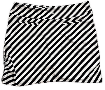 New Swingdish Black & White Striped Paisley 18” Golf Skort Size XL MSP$89 - 0