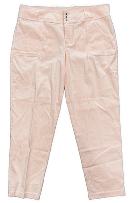 New Jofit Peach Striped Seersucker Cropped Golf Pant Size 14 MSP$108
