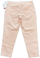 New Jofit Peach Striped Seersucker Cropped Golf Pant Size 14 MSP$108-2