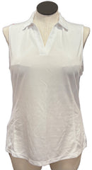 New PGA Tour Women's White Sleeveless Golf Polo Size XL-2