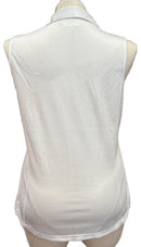 New PGA Tour Women's White Sleeveless Golf Polo Size XL-3