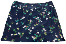 Izod Navy Palm Tree Print 18” Golf Skort Size 14 MSP$65 - 0