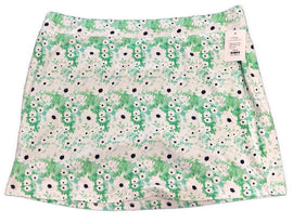 Pebble Beach Green & White Floral 18” Golf Skort Size XL