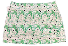 Pebble Beach Green & White Floral 18” Golf Skort Size XL - 0
