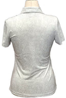 New Dunning Women's White & Gray Tonal Golf Polo MSP$95-2