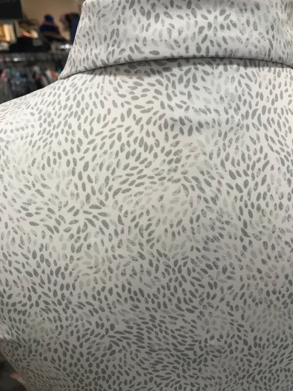 New Dunning Women's White & Gray Tonal Golf Polo MSP$95