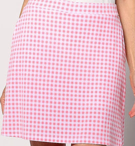Buy pink Susan Graver Gingham 19.5&quot; Golf Skort MSP$50