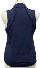 Lilly Pulitzer Luxletic Martina Navy Sleeveless Golf Polo Size XL MSP$88-2