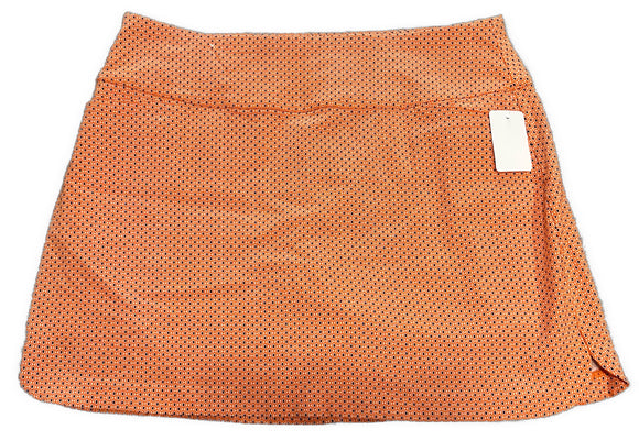 Lady Hagen Orange & Brown Patterned Women's 18” Golf Skort Size XXL