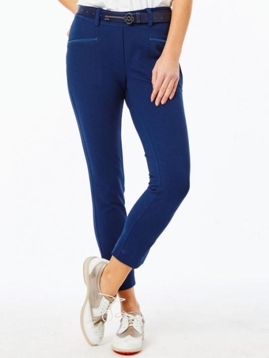 New Belyn Key Navy Ankle Length Commuter Pants Size M  MSP$138