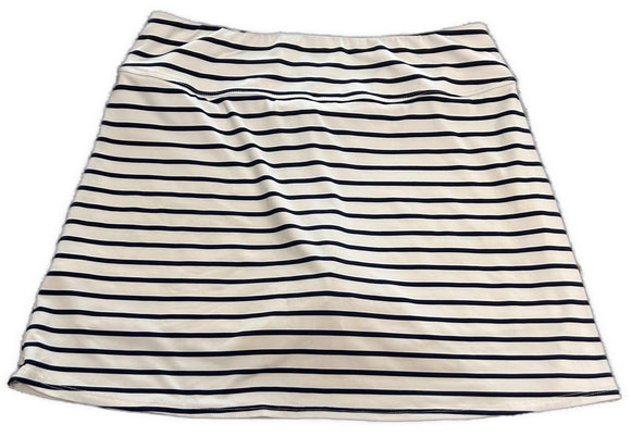 Renwick White & Black Striped Golf Skort Size L MSP$95