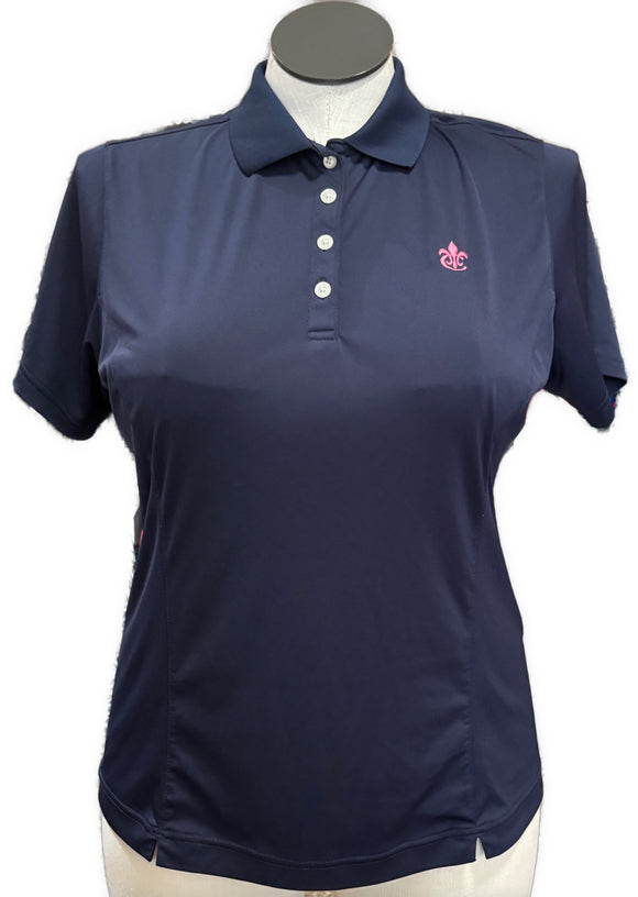 Footjoy Women's Navy Golf Polo w/Logo Size L MSP$75
