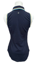 New Women's Jofit Cutaway Golf Polo w/Rib Trim Midnight MSP$86-2