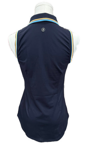 New Women's Jofit Cutaway Golf Polo w/Rib Trim Midnight MSP$86 - 0