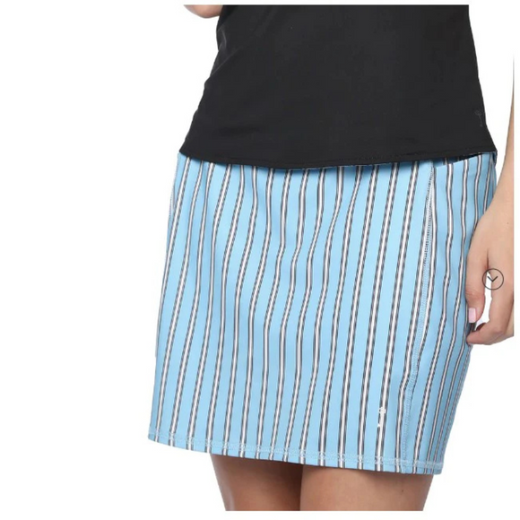 New Belyn Key Side Panel Skort - Moonstruck Stripe Size XXL