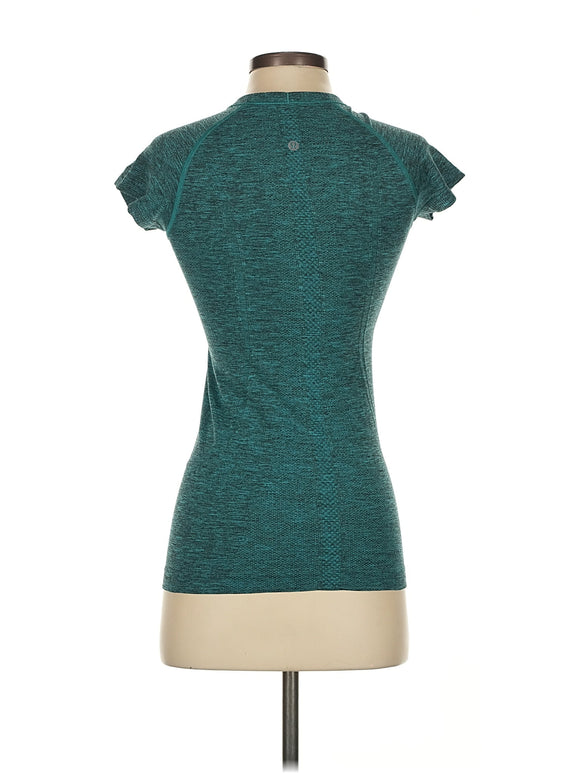 Lululemon Teal Heather Workout Tee Size S