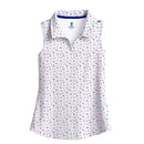 New Scales Women's Salty Knowledge Sleeveless Golf Polo MSP$80-1