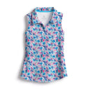 New Scales Women's Wild Flowers Sleeveless Golf Polo Size XS MSP$80-1
