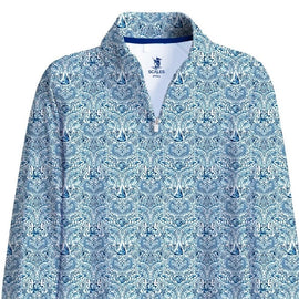 New Scales Women's Navy 12 Knots LS Quarter Zip Size S MSP$85 - 0