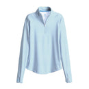 New Scales Women's Nautical Powder Blue LS Quarter Zip Size S MSP$85-1