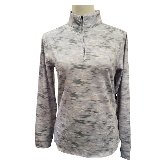New Bad Birdie Women's Velocity Quarter Zip - Undulated Fog