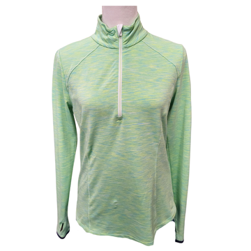 Zero Restriction Lime Green Heathered Women's Golf Pullover w/Logo Size S MSP$168