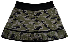 Kojooin 17.5” Green Camo Print Golf Skort Size XL