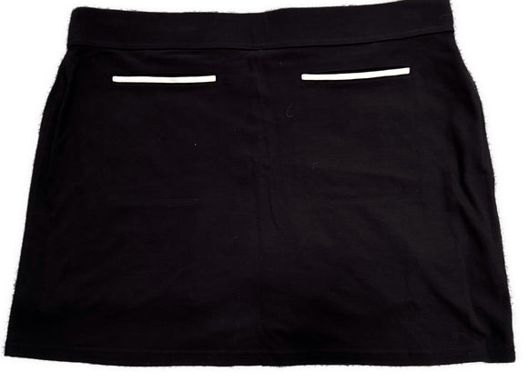 GGBlue 17” Black Golf Skort w/White Trim Size XL