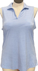 Puma Light Blue Heathered Women's Sleeveless Golf Top Size XL-1