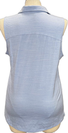 Puma Light Blue Heathered Women's Sleeveless Golf Top Size XL - 0