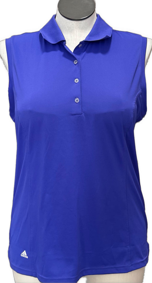 Adidas Royal Blue Women's Sleeveless Golf Top Size XL