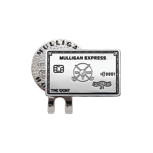 New Mulligan Hooligan Credit Card Ball Marker & Hat Clip