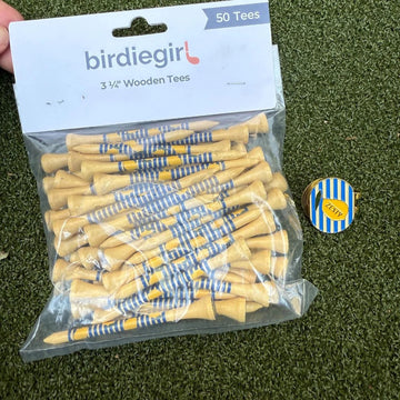 New Birdie Girl Zesty Lemon Golf Tees - 0