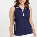 New Kinona Navy Keep it Covered Sleeveless Golf Top Size XS MSP$103-1