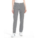 New LeSmart Blacxk Check Women's Golf Trousers Size 8 MSP$99-1