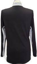 Antigua Black & White Women's Golf Pullover w/Logo Size XL-2