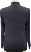 Lohla Sport Black & Silver Striped Golf Pullover Size L MSP$110-2