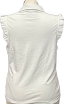 Lilly Pulitzer Luxletic Off White Ruffled Tank Top Size XL-2