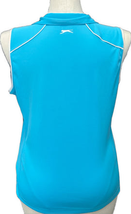 Slazenger Women’s 1/4 Zip Sleeveless Polo w/White Trim Size XL - 0