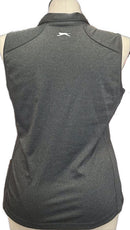 Slazenger Women’s Dark Gray Heather 1/4 Zip Sleeveless Polo Size XL-2