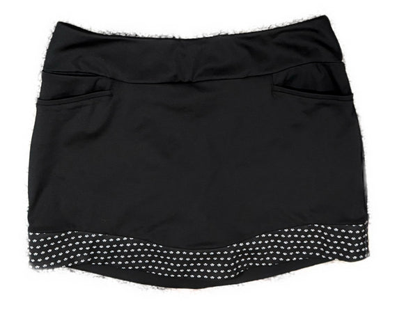 Adidas Black Skort with Print Trim Size M