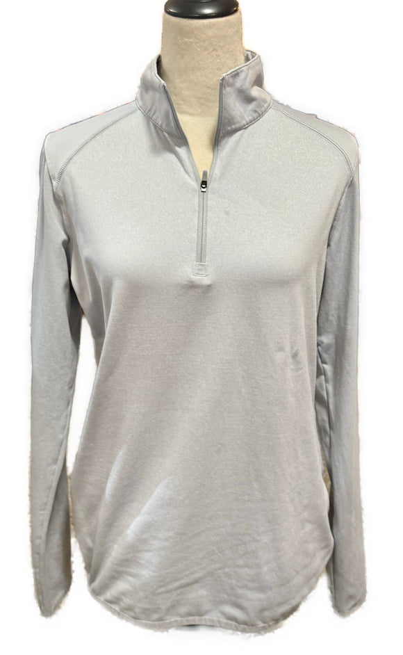 Nike Golf Women's Light Gray Zip Mock Pullover Size L