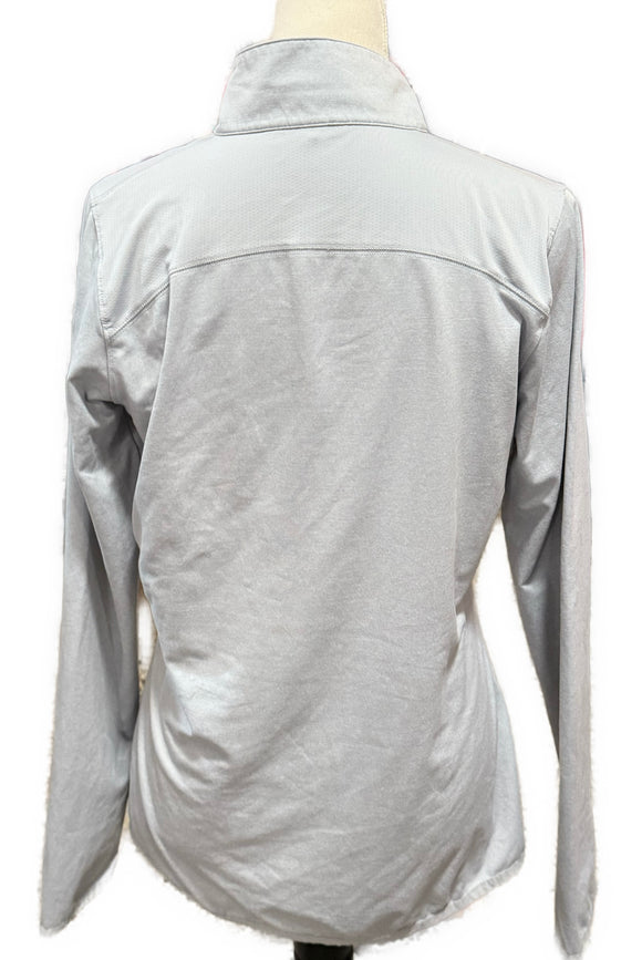 Nike Golf Women's Light Gray Zip Mock Pullover Size L