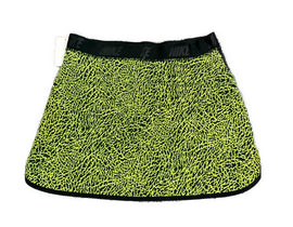 Nike Golf Black & Neon Yellow Print Skort Size S - 0