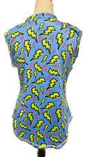 Proud 90 Women's 90's Print Sleeveless Golf Polo Size L-2