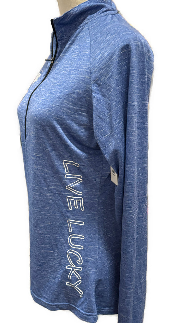 Black Clover Women's Heather Zip Pullover Size M MSP$85