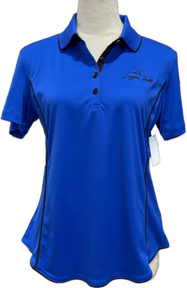 Greg Norman Women’s Royal Blue Short Sleeve Polo w/Logo Size M