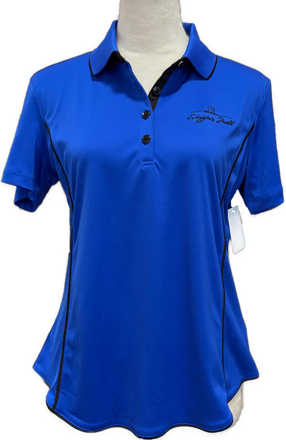 Greg Norman Women’s Royal Blue Short Sleeve Polo w/Logo Size M
