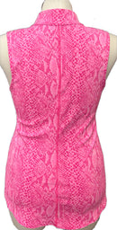 Ella Belle Pink Python Print Sleeveless Golf Top Size XL (4)-2